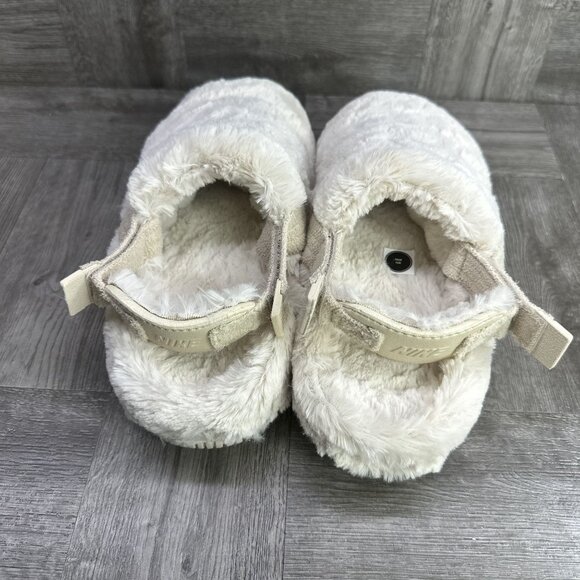 Nike Calm Mule SE Women's size 8 Ivory Faux Fur Slingback Sandals - Picture 6 of 8